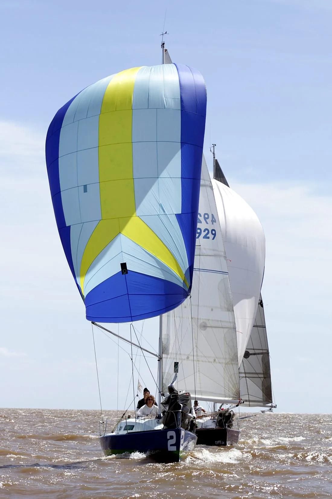 Conte 24 con spinnaker
