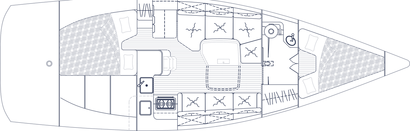 Fayd 33, plano de interior